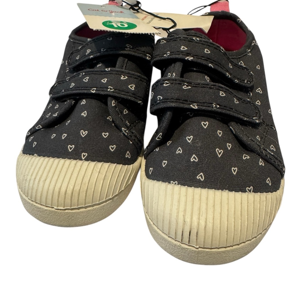 Cat & Jack Black Heart Sneakers